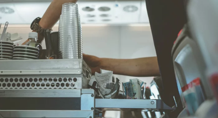 It might be tempting to take the coffee or alcohol offered, but if you want to sleep, skip it!