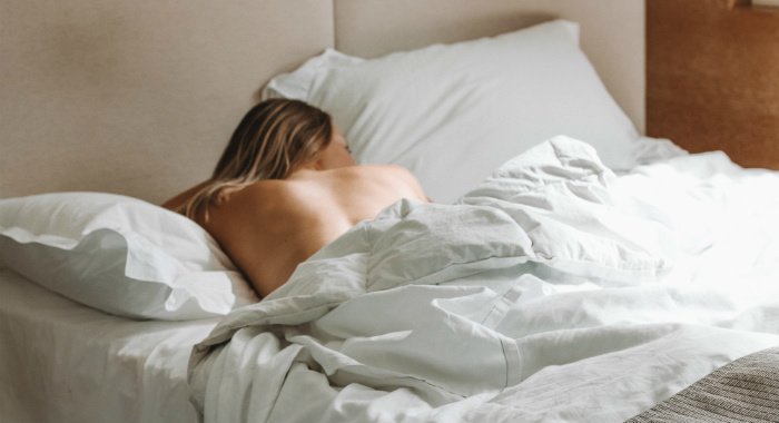 Sleeping on your stomach might help with intense snoring. 