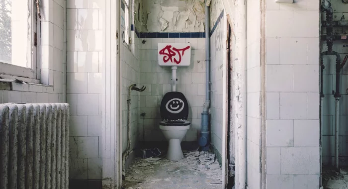Toilets are a sign of alone times. 