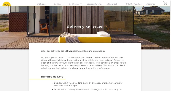 Eve Mattress Delivery