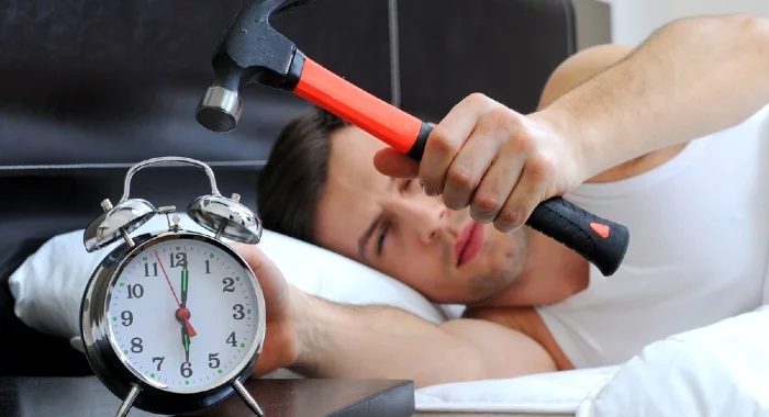 If you keep hitting the snooze button, you can be sure you are not getting enough sleep.