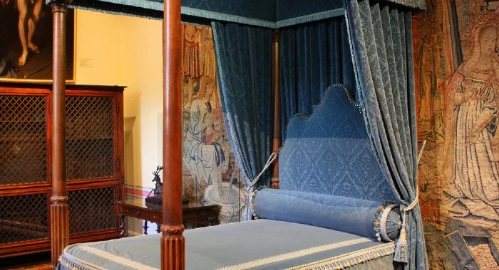 When beds began to be seen as symbols of power, they started to be heavily and expensively decorated.